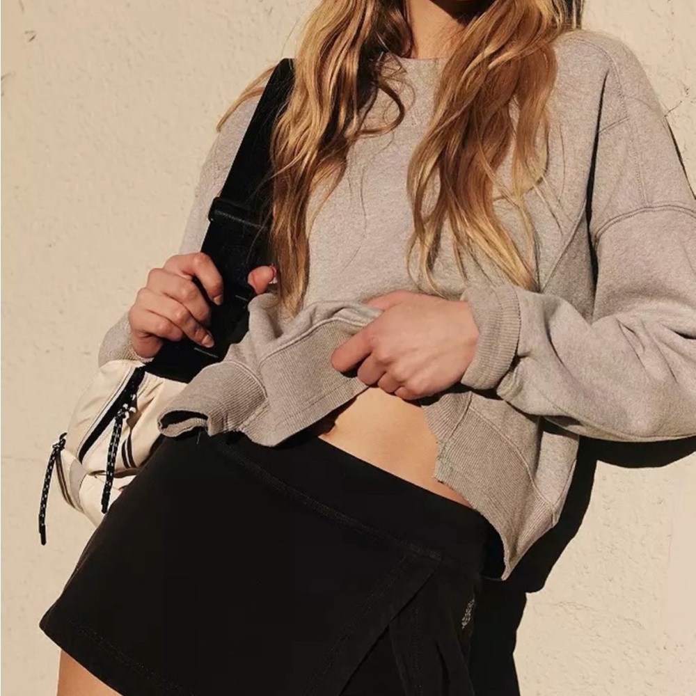 NWT FP Movement by Free People Hot Shot Mini Skort black M - Picture 6 of 9